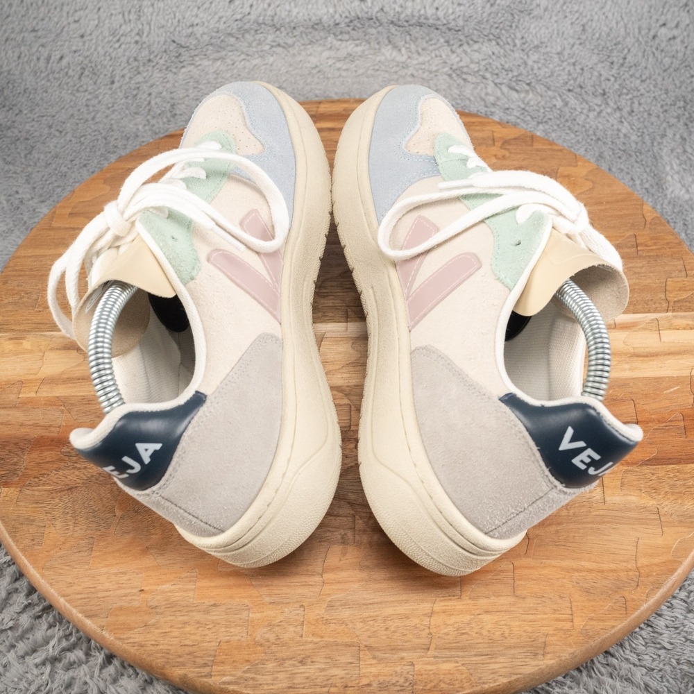 VEJA V-10 Suede Jade Low Women's Sneakers Size 8 US Shoes Lace Up *No Insoles* - Picture 5 of 8